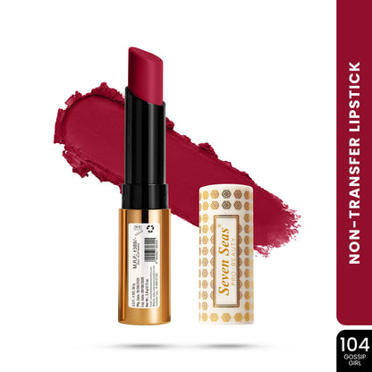 Velvet Shot Non Transfer Lipstick, 14 Hour Long Lasting and Waterproof