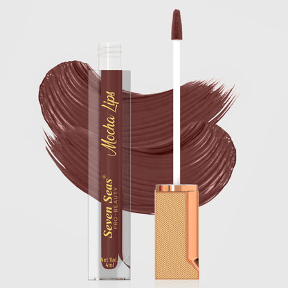 Mocha Lips Matte Liquid Lipstick | Non-Transfer &amp; 12-Hour Stay