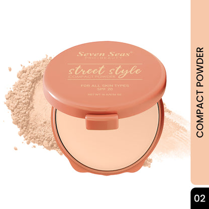 Seven Seas Absolute Compact Powder | Blends Effortlessly | Perfect Coverage | Comfortable Wear | Weightless Texture | Suitable for All Skin Types - Seven Seas Cosmetics