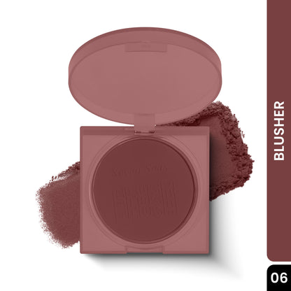 Seven Blusher Eyeshadow | Buildable Coverage | Easy To Blend | Perfect Pigmentation | Blusher Palette With Brush | Long Lasting | Matte Finish | Blusher Powder for Women - Seven Seas Cosmetics