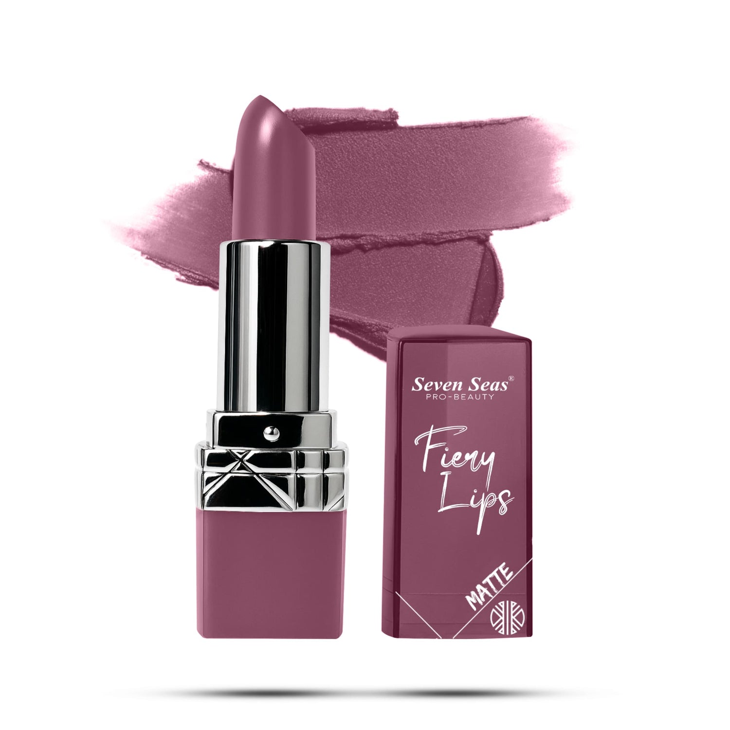 Seven Seas Fiery Lips Matte Lipstick | Long Lasting Matte Lipstick | Intense Matte Finish | Creamy Texture | Highly Pigmented Lipstick - Seven Seas Cosmetics