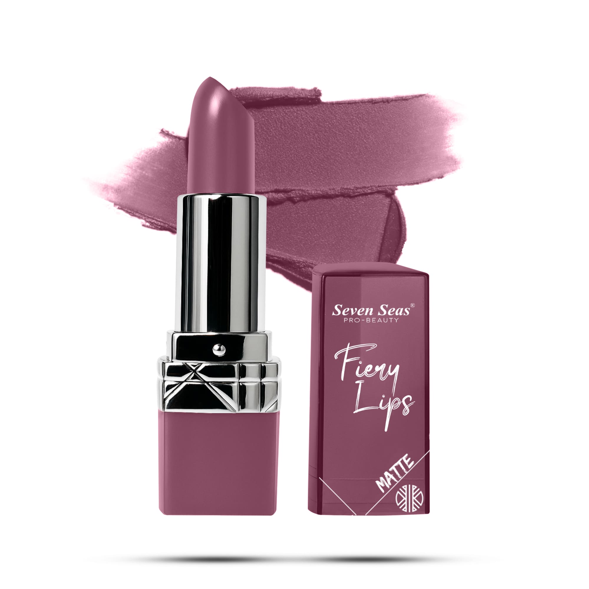 Seven Seas Fiery Lips Matte Lipstick | Long Lasting Matte Lipstick | Intense Matte Finish | Creamy Texture | Highly Pigmented Lipstick - Seven Seas Cosmetics