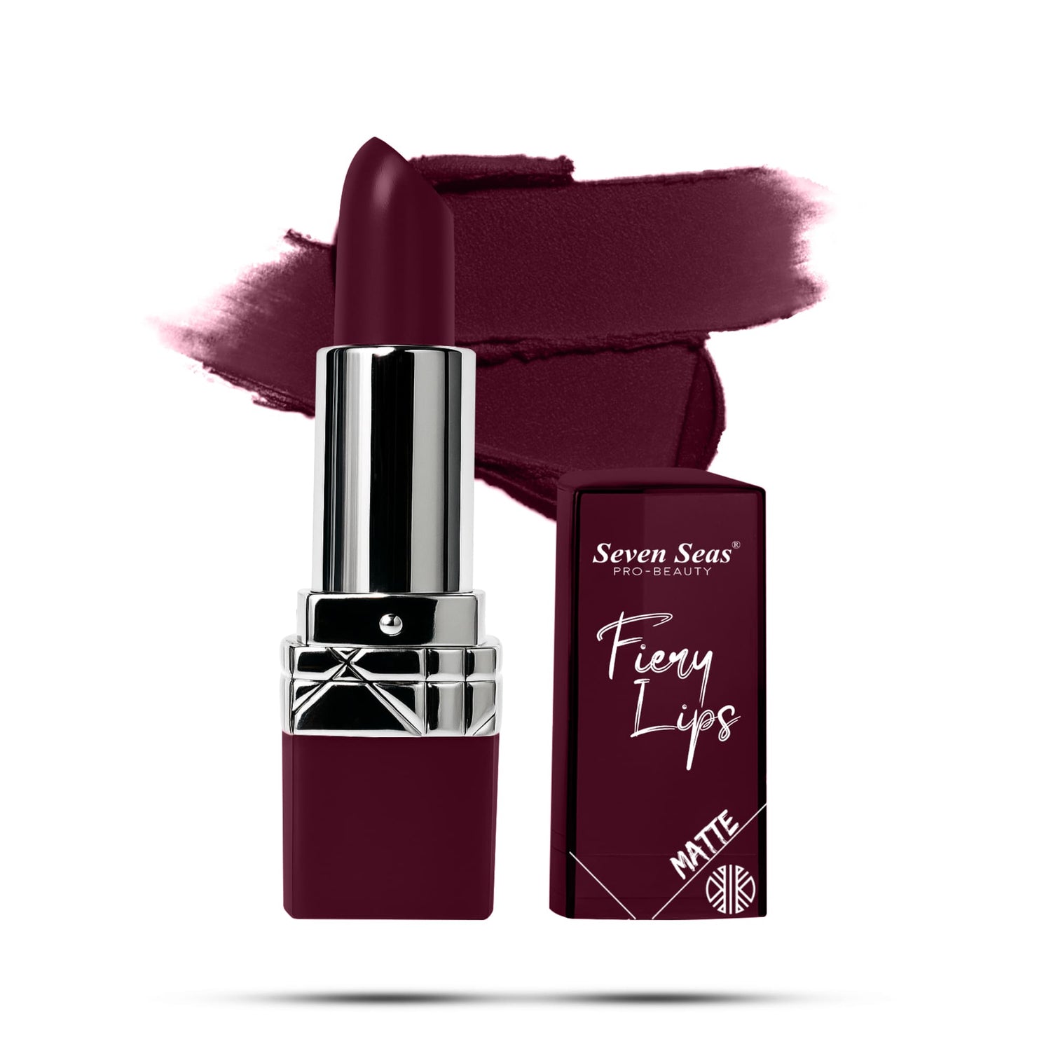 Seven Seas Fiery Lips Matte Lipstick | Long Lasting Matte Lipstick | Intense Matte Finish | Creamy Texture | Highly Pigmented Lipstick - Seven Seas Cosmetics
