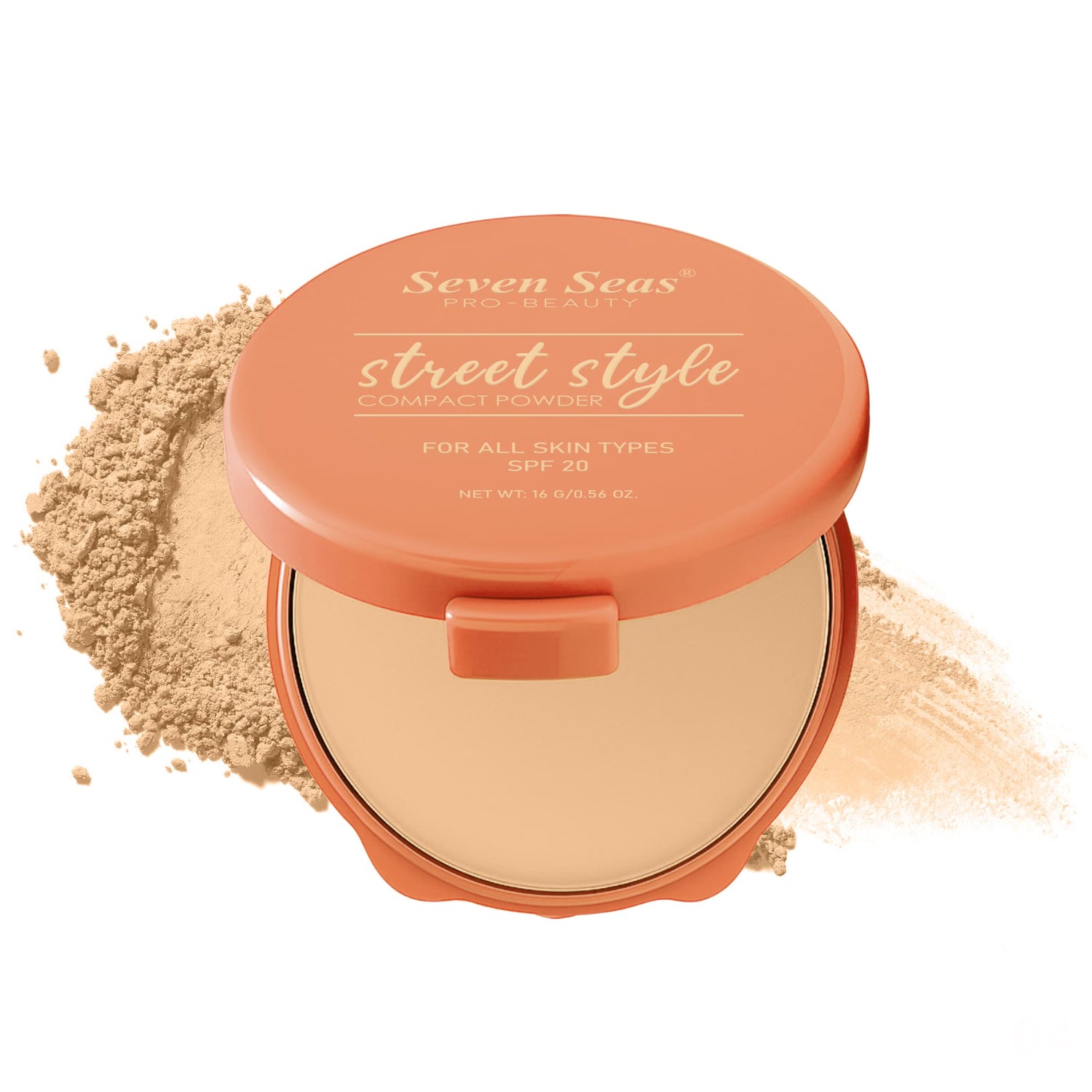 Seven Seas Absolute Compact Powder | Blends Effortlessly | Perfect Coverage | Comfortable Wear | Weightless Texture | Suitable for All Skin Types - Seven Seas Cosmetics