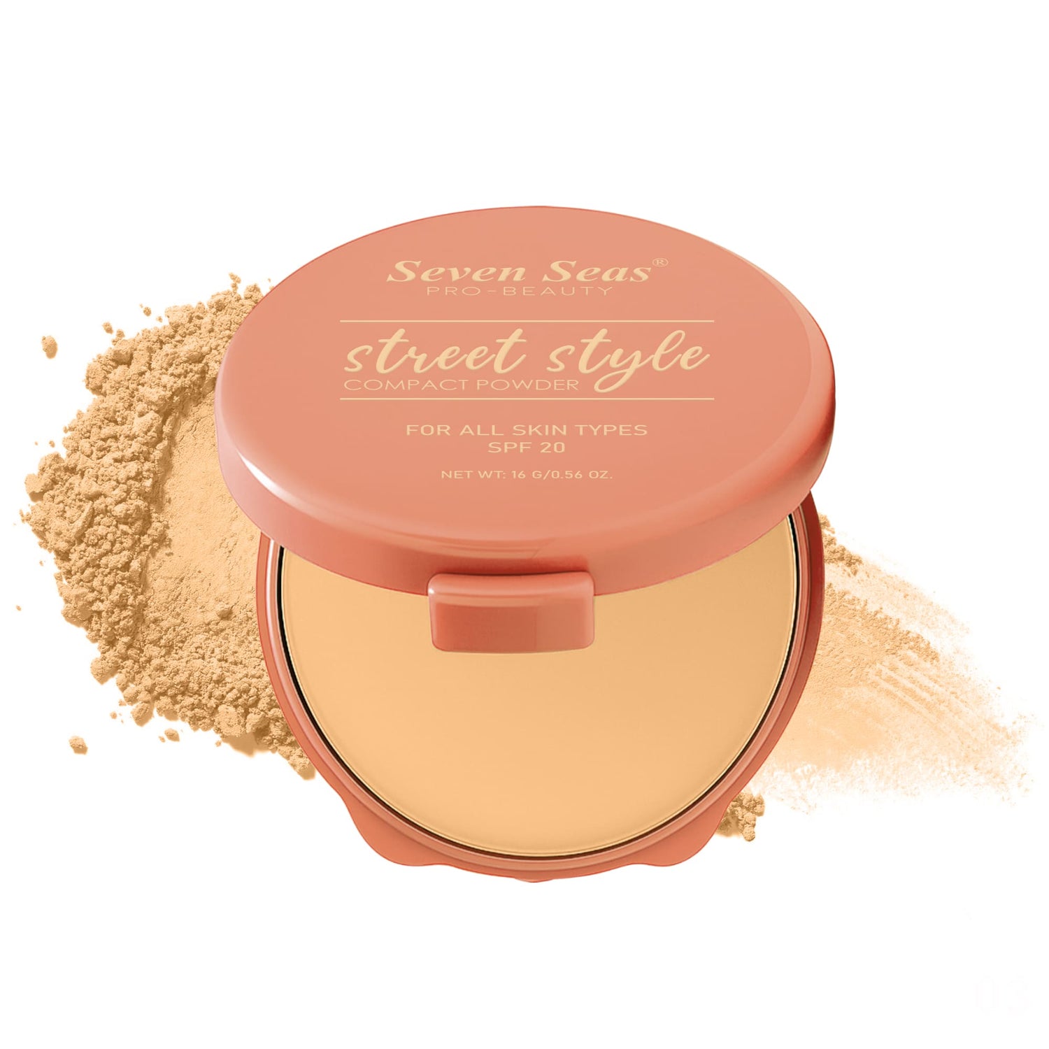 Seven Seas Absolute Compact Powder | Blends Effortlessly | Perfect Coverage | Comfortable Wear | Weightless Texture | Suitable for All Skin Types - Seven Seas Cosmetics