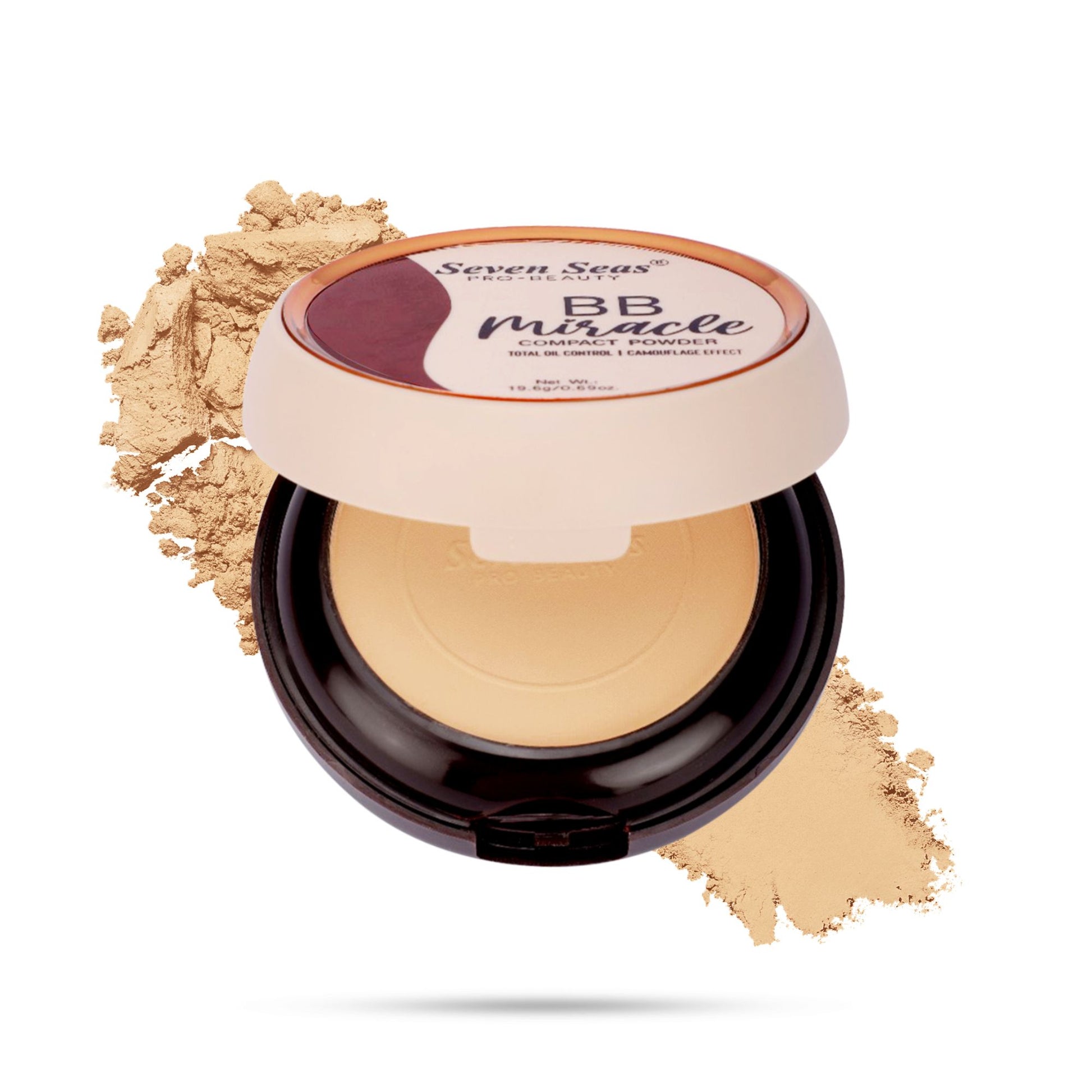 Seven Seas BB Miracle Compact Powder 2 in 1 Brightness Compact - Seven Seas Cosmetics
