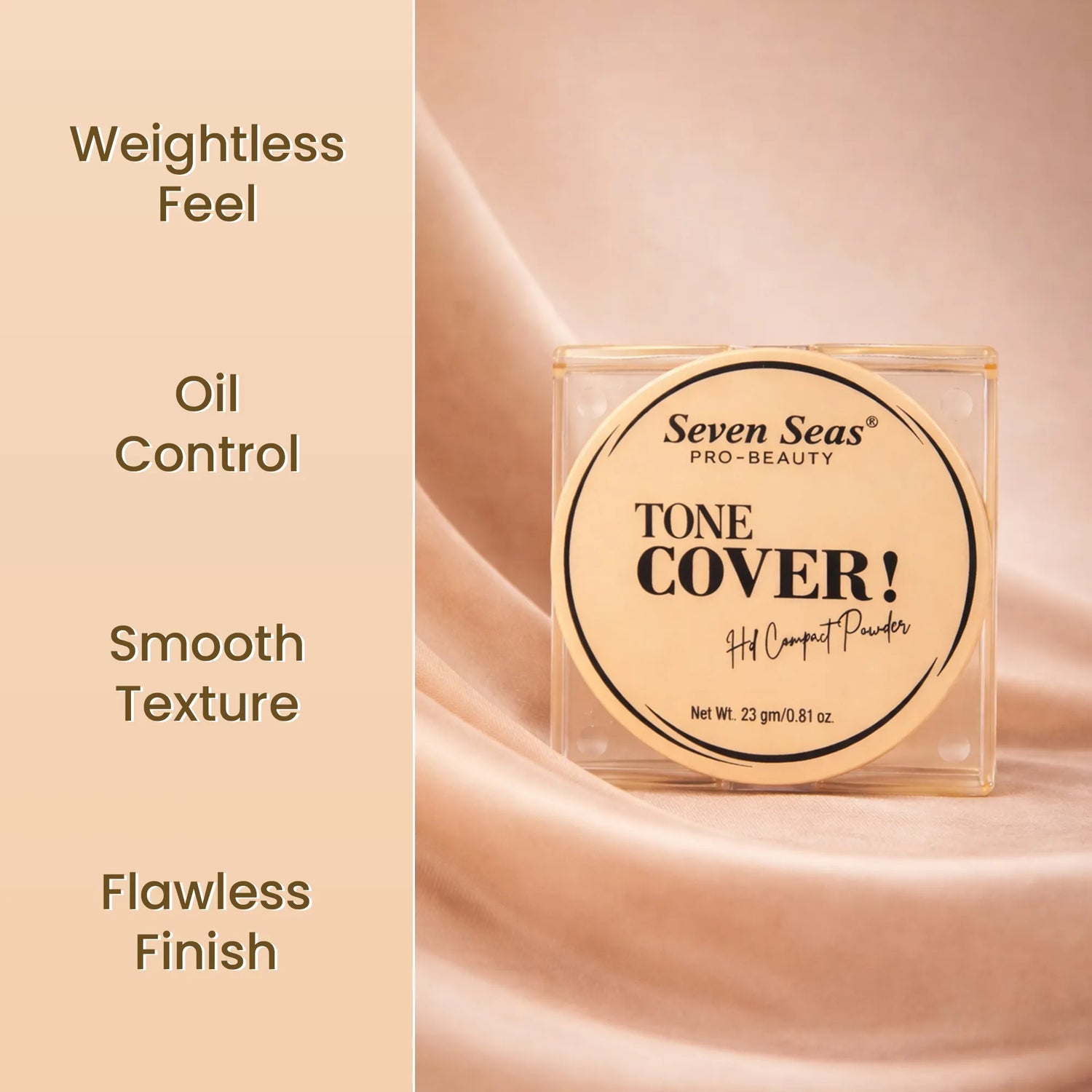 Tone Cover HD Compact Powder | Smooth Matte Finish