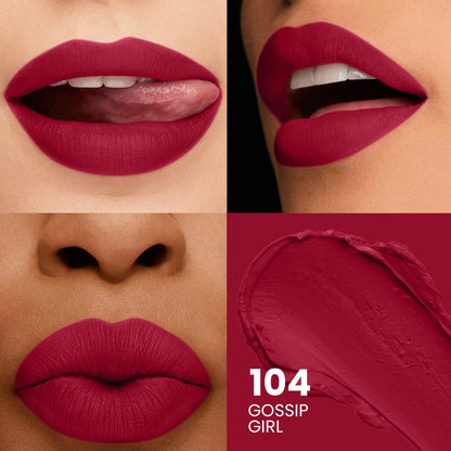 Velvet Shot Non Transfer Lipstick, 14 Hour Long Lasting and Waterproof