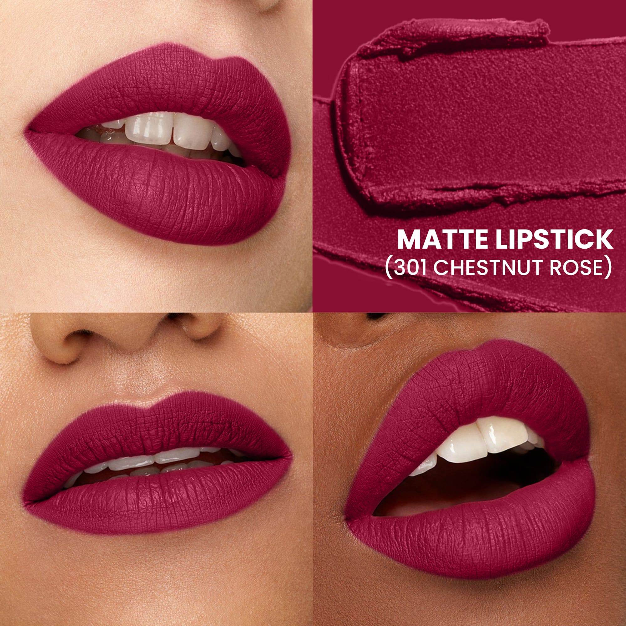 Seven Seas Fiery Lips Matte Lipstick | Long Lasting Matte Lipstick | Intense Matte Finish | Creamy Texture | Highly Pigmented Lipstick - Seven Seas Cosmetics