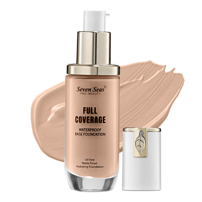 Seven Seas Full Coverage Foundation | Matte Finish | Medium-Build-able Coverage | Easy to Blend