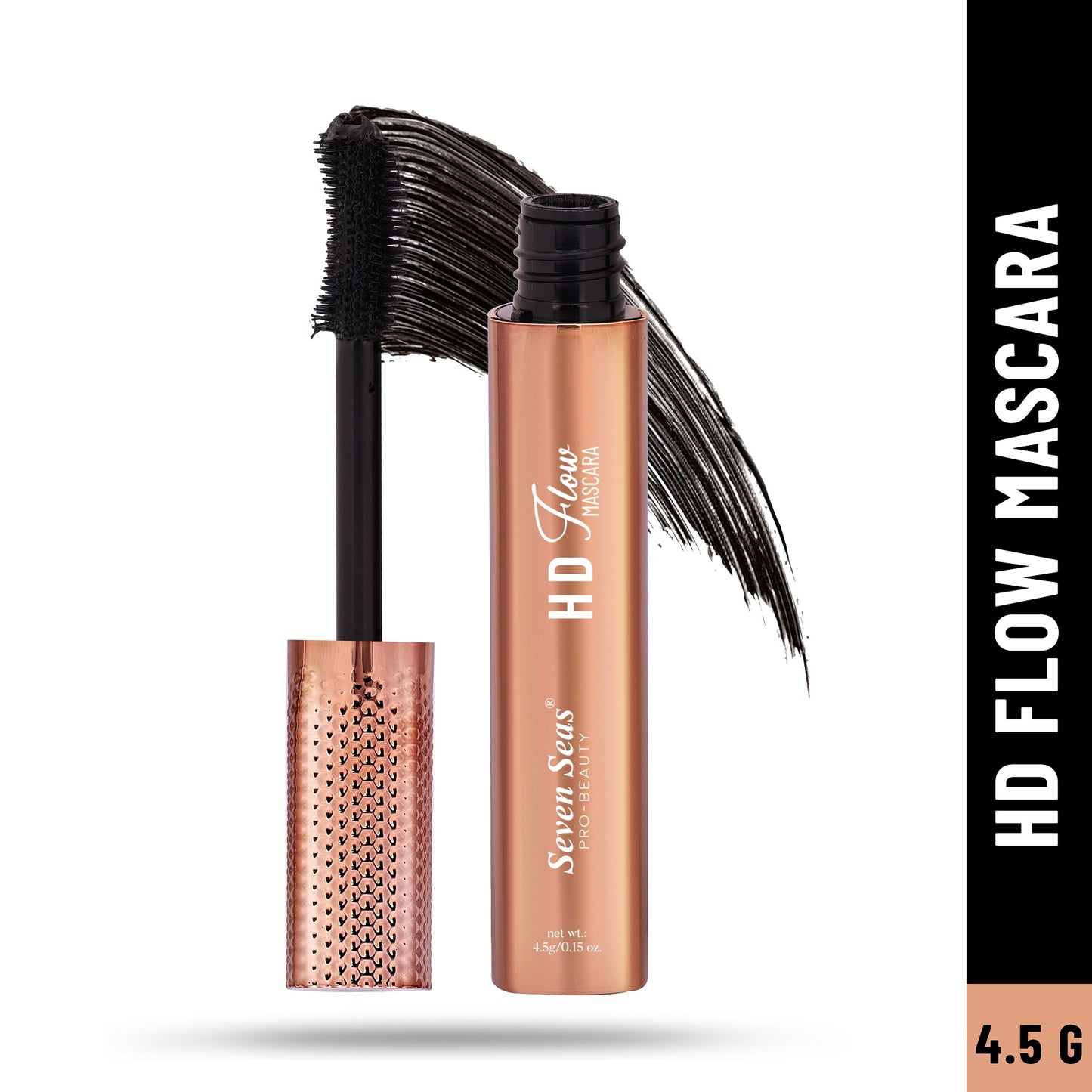 Seven Seas HD Flow Mascara | Intense Black | Volumizing Mascara for Women