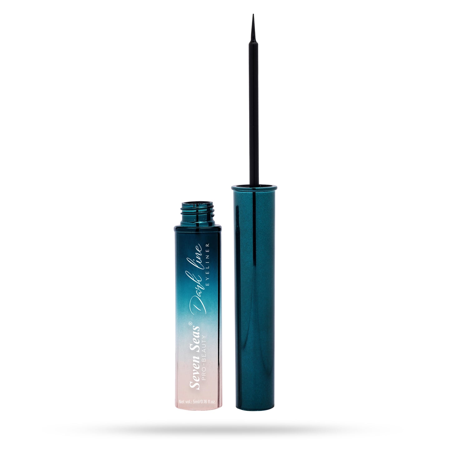 Seven Seas Dark Line Liquid Eyeliner, Waterproof and Long Lasting Eyeliner for Women