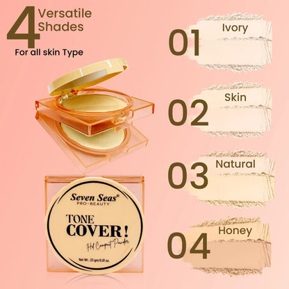 Tone Cover HD Compact Powder | Smooth Matte Finish