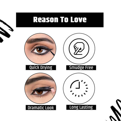Dark Line Liquid Eyeliner | Long Lasting Waterproof Eye Makeup
