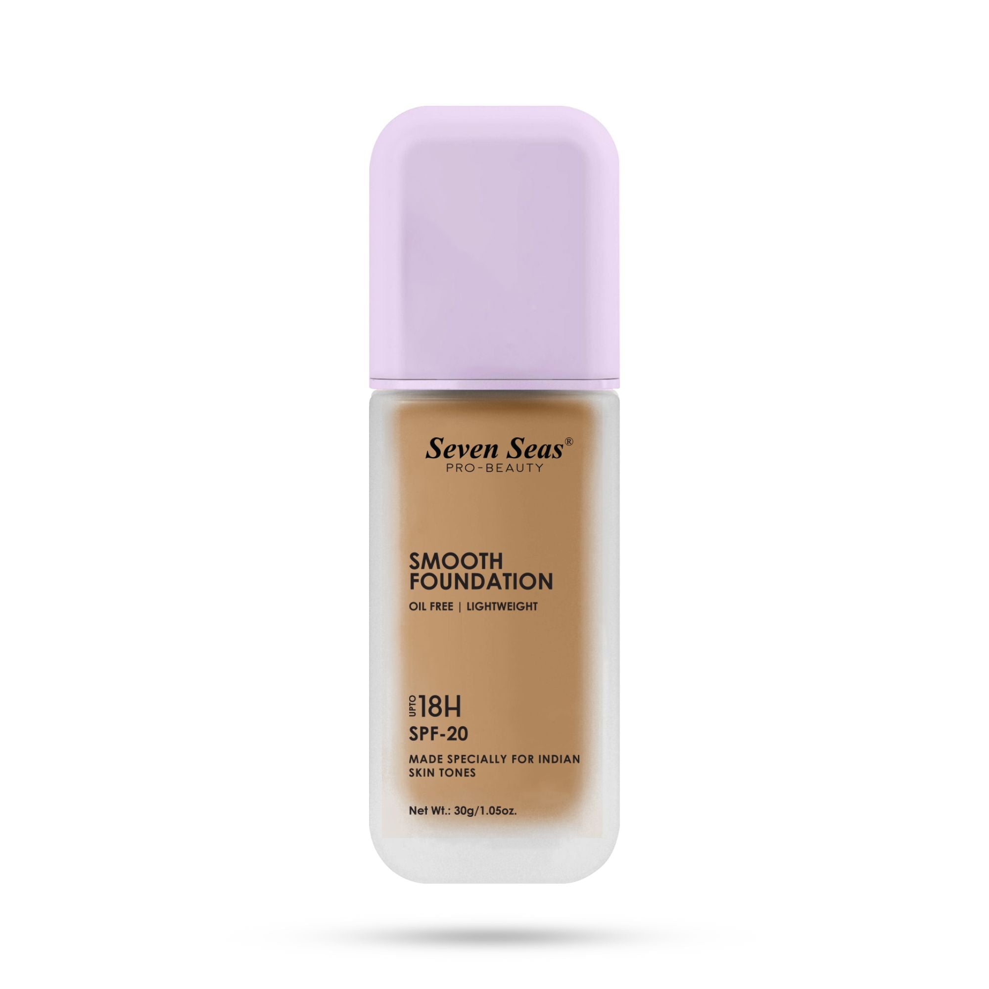Seven Seas Smooth Foundation | Oil Free | Lightweight | Long Lasting Foundation for Face Makeup | SPF-20 - Seven Seas Cosmetics