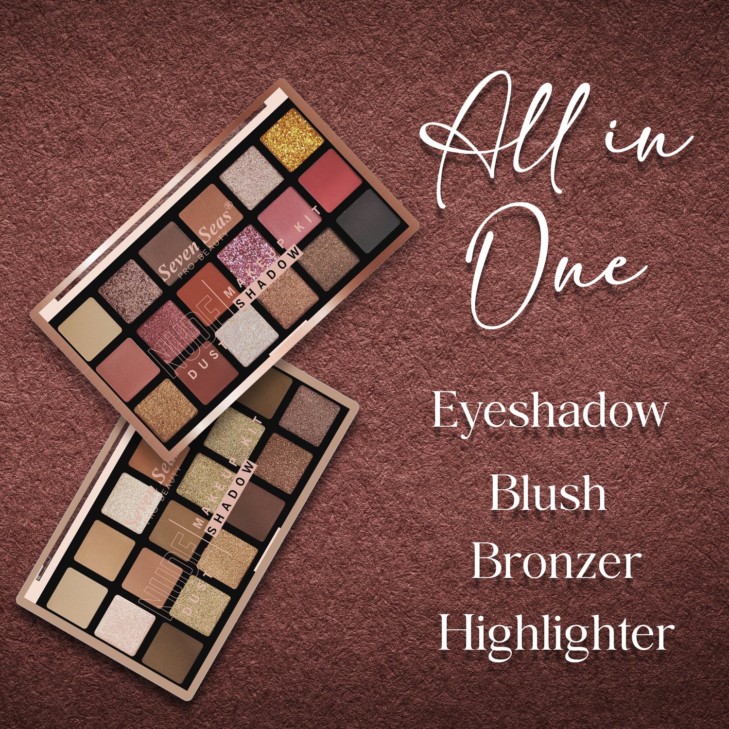 Seven Seas Nude Dust Eyeshadow Palette - Seven Seas Cosmetics