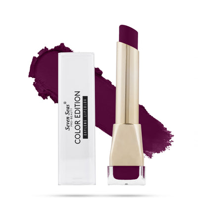 Seven Seas Color Edition Matte Lipstick | Highly Pigmented | Long Lasting | Waterproof | Smudgeproof | Single Coat Application | Lipstick for Women - Seven Seas Cosmetics