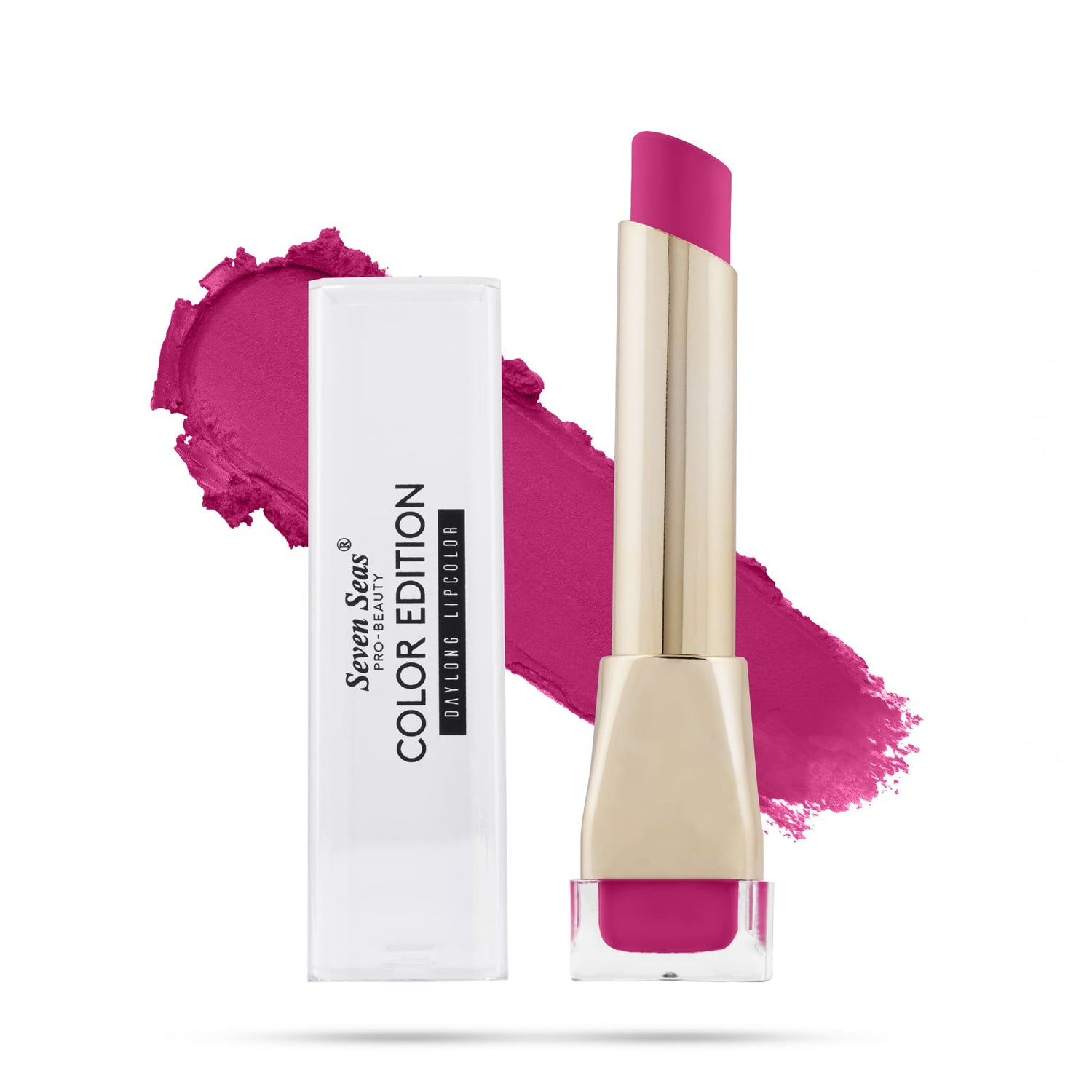 Seven Seas Color Edition Matte Lipstick | Highly Pigmented | Long Lasting | Waterproof | Smudgeproof | Single Coat Application | Lipstick for Women - Seven Seas Cosmetics