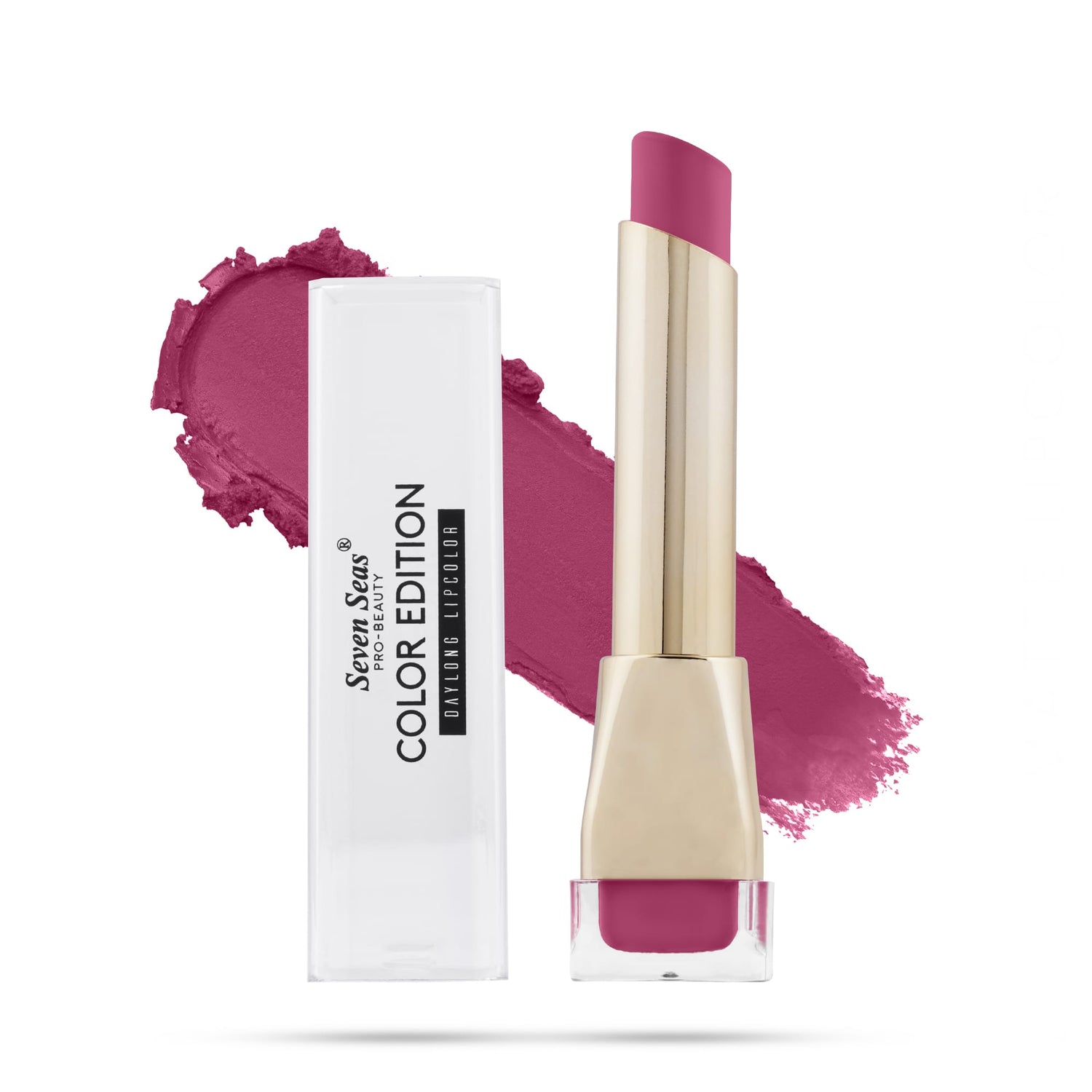 Seven Seas Color Edition Matte Lipstick | Highly Pigmented | Long Lasting | Waterproof | Smudgeproof | Single Coat Application | Lipstick for Women - Seven Seas Cosmetics