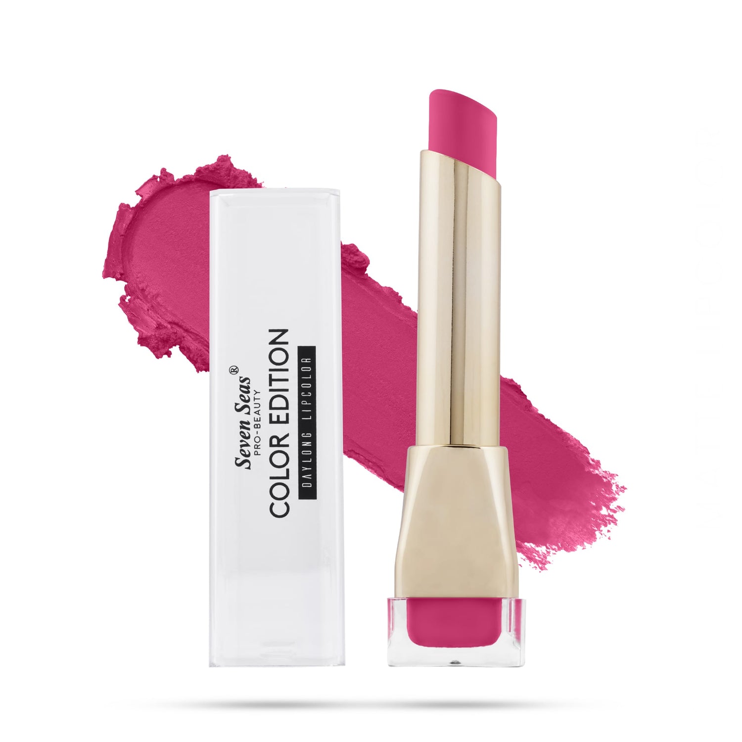 Seven Seas Color Edition Matte Lipstick | Highly Pigmented | Long Lasting | Waterproof | Smudgeproof | Single Coat Application | Lipstick for Women - Seven Seas Cosmetics