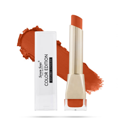 Seven Seas Color Edition Matte Lipstick | Highly Pigmented | Long Lasting | Waterproof | Smudgeproof | Single Coat Application | Lipstick for Women - Seven Seas Cosmetics