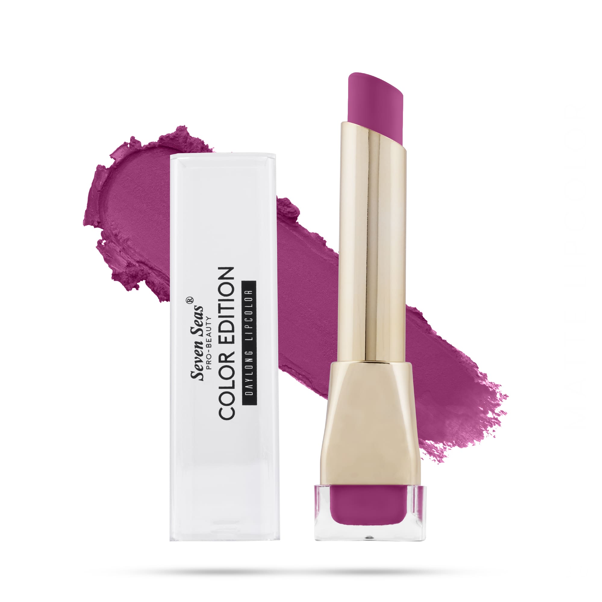 Seven Seas Color Edition Matte Lipstick | Highly Pigmented | Long Lasting | Waterproof | Smudgeproof | Single Coat Application | Lipstick for Women - Seven Seas Cosmetics
