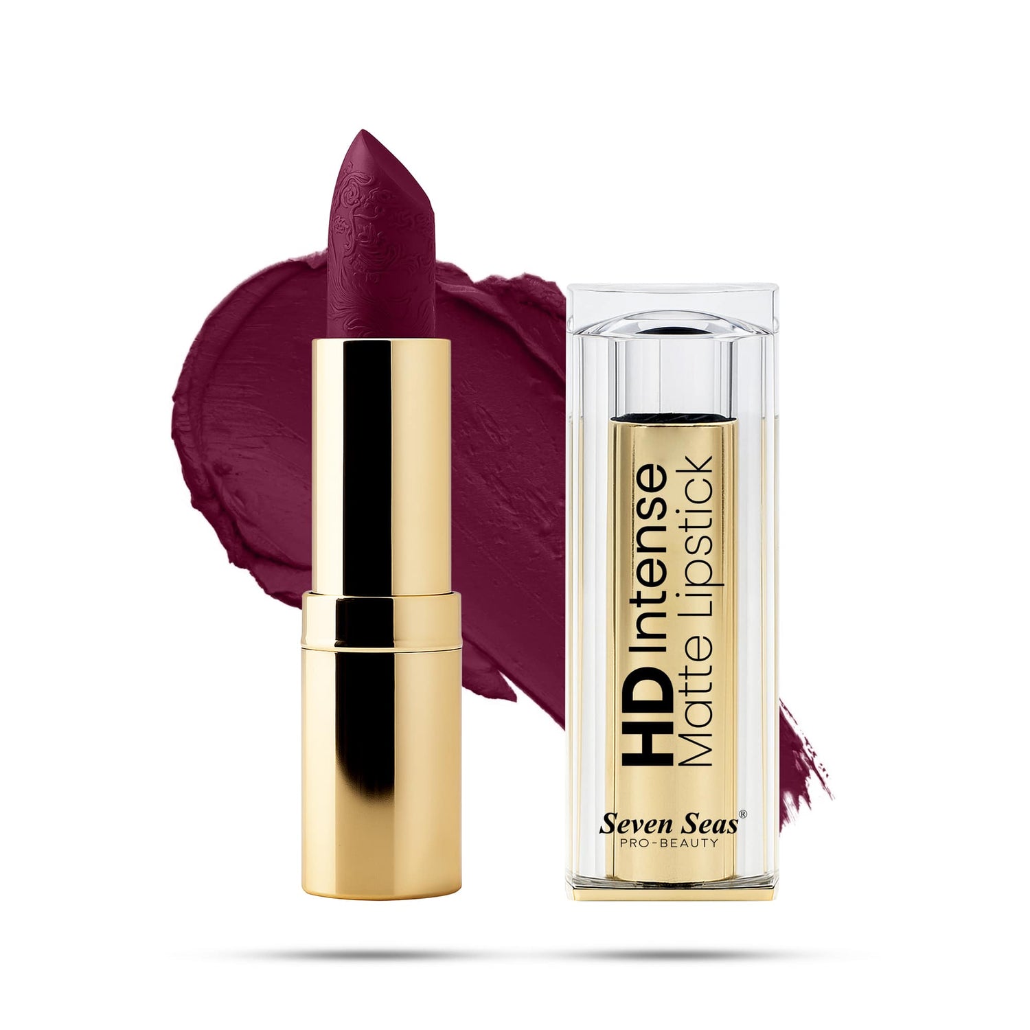 Seven Seas HD Intense Matte Lipstick | Non-Transfer | Lipstick For Women (607-Dark Coffee, 3.5G) - Seven Seas Cosmetics