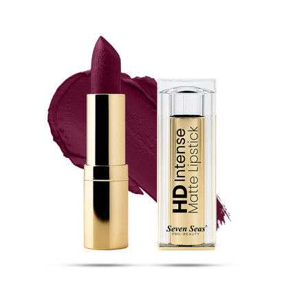 Seven Seas HD Intense Matte Lipstick | Non-Transfer | Lipstick For Women (607-Dark Coffee, 3.5G) - Seven Seas Cosmetics