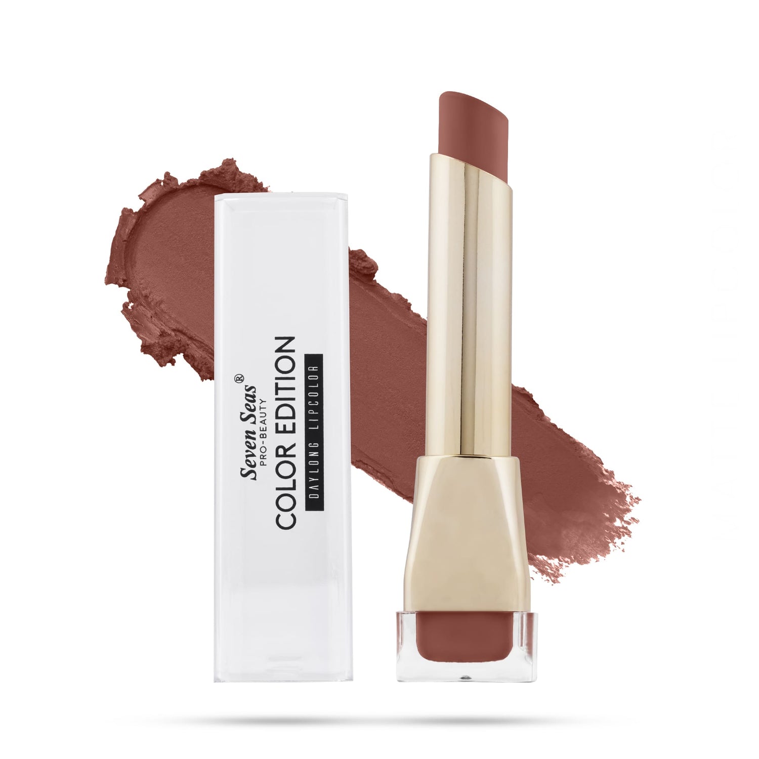 Seven Seas Color Edition Matte Lipstick | Highly Pigmented | Long Lasting | Waterproof | Smudgeproof | Single Coat Application | Lipstick for Women - Seven Seas Cosmetics