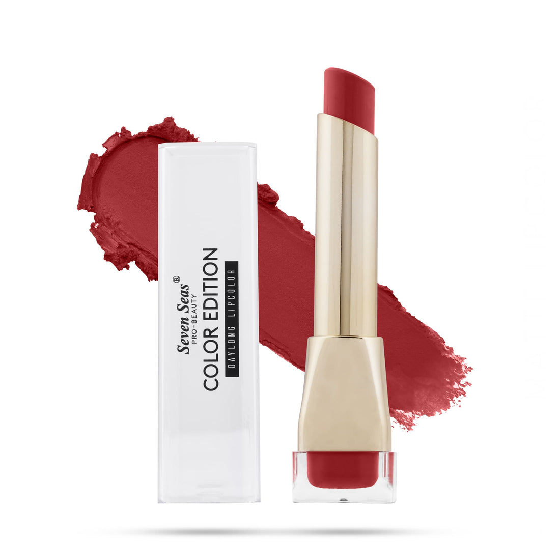 Seven Seas Color Edition Matte Lipstick | Highly Pigmented | Long Lasting | Waterproof | Smudgeproof | Single Coat Application | Lipstick for Women - Seven Seas Cosmetics