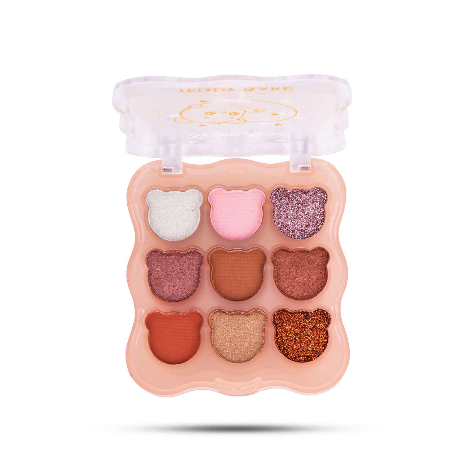 Seven Seas Teddy Bare 9 Colors Eyeshadow Palette | Shimmer &amp; Matte Finish Highly Pigmented Eyeshadow Palette | 9 Shades | Easy To Blend Eyeshadow - Seven Seas Cosmetics