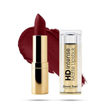 Seven Seas HD Intense Matte Lipstick | Non-Transfer | Lipstick For Women (607-Dark Coffee, 3.5G) - Seven Seas Cosmetics