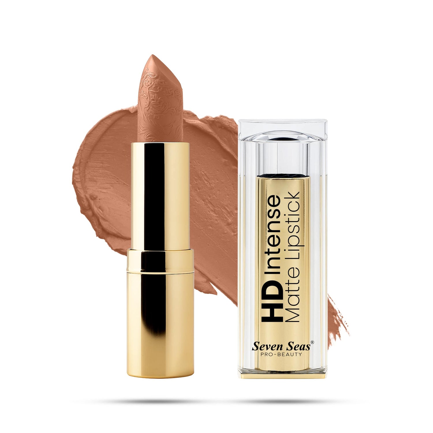 Seven Seas HD Intense Matte Lipstick | Non-Transfer | Lipstick For Women (607-Dark Coffee, 3.5G) - Seven Seas Cosmetics