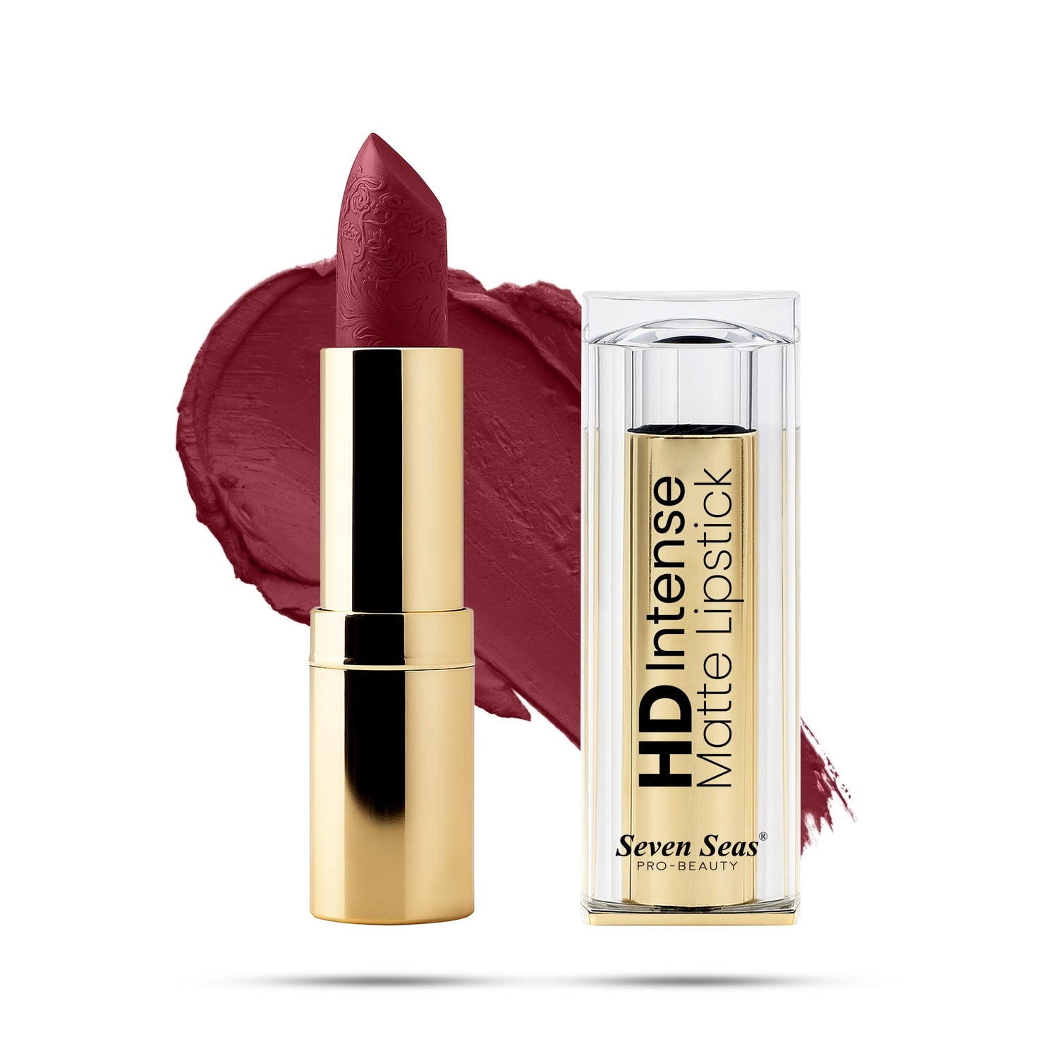 Seven Seas HD Intense Matte Lipstick | Non-Transfer | Lipstick For Women (607-Dark Coffee, 3.5G) - Seven Seas Cosmetics