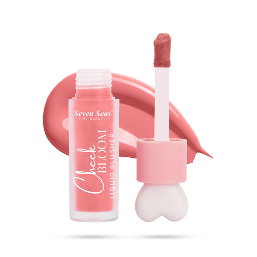 Seven Seas Cheek Bloom Liquid Blusher & Lip Gloss | Highly Pigmented | Long-lasting | Waterproof | Buildable & Blendable | All Skin Types |