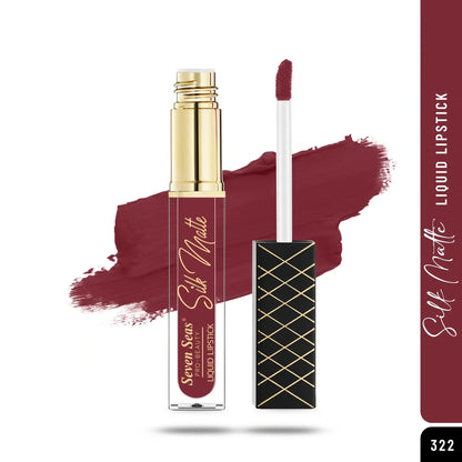 Silk Matte Liquid Lipstick for Women | Long Lasting Soft Matte Color - Seven Seas Cosmetics