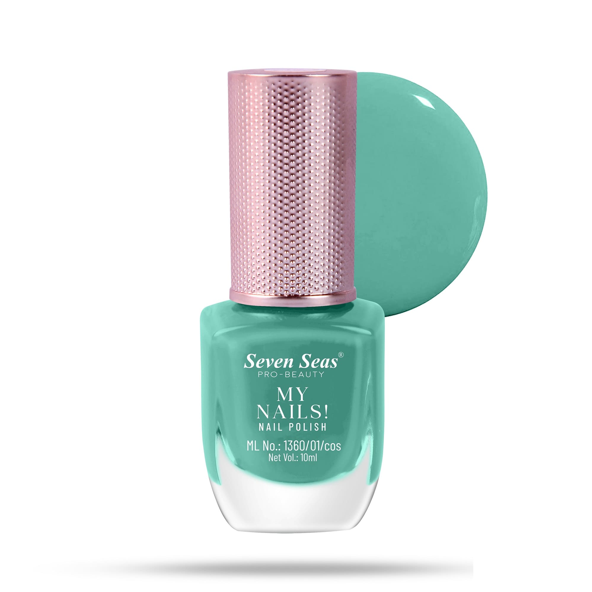 Seven Seas My Nails Nail Polish, High Colour Pay Off, Long Lasting, Quick Drying, Chip Resistant, Non-Staining, 10ml - Seven Seas Cosmetics