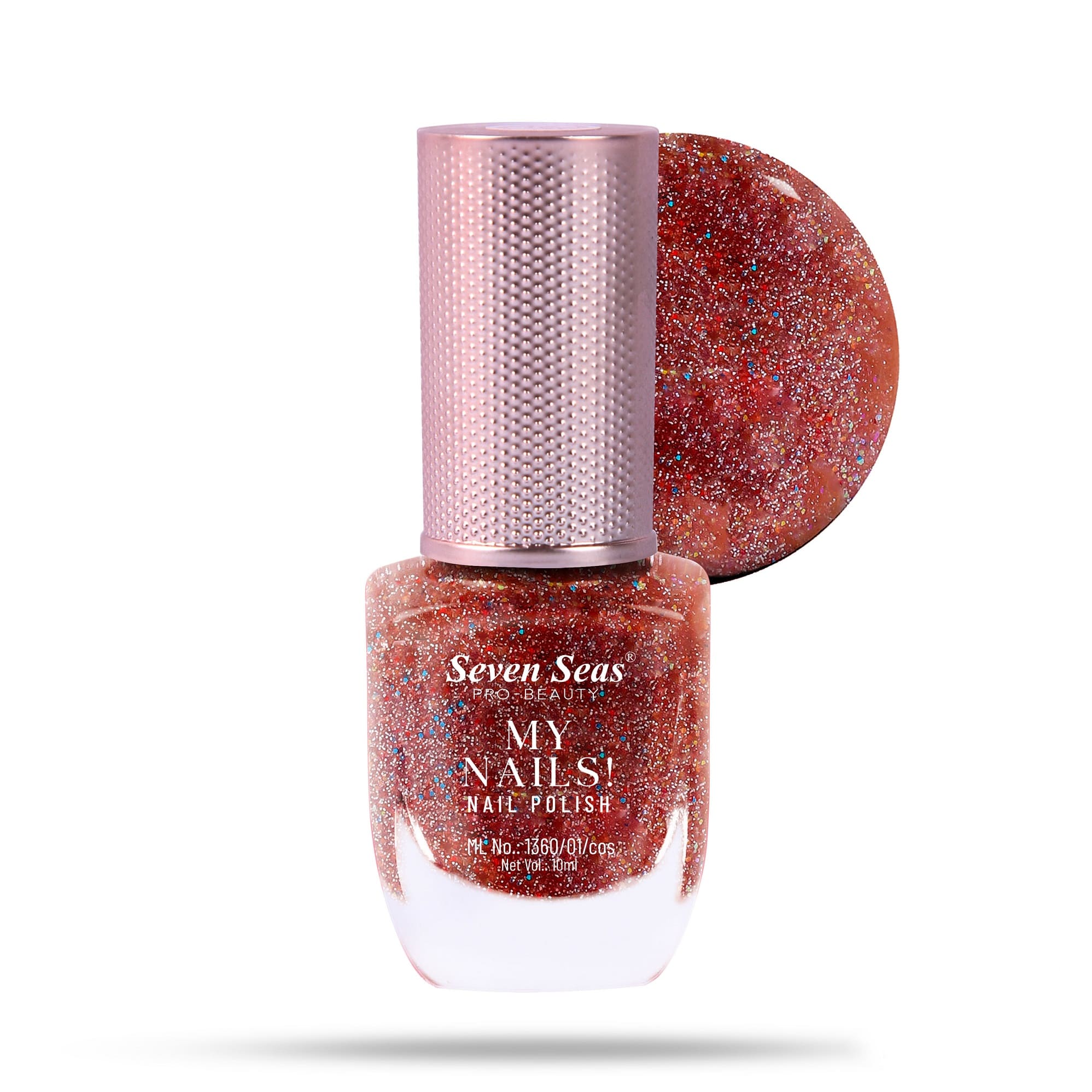 Seven Seas My Nails Nail Polish, High Colour Pay Off, Long Lasting, Quick Drying, Chip Resistant, Non-Staining, 10ml - Seven Seas Cosmetics