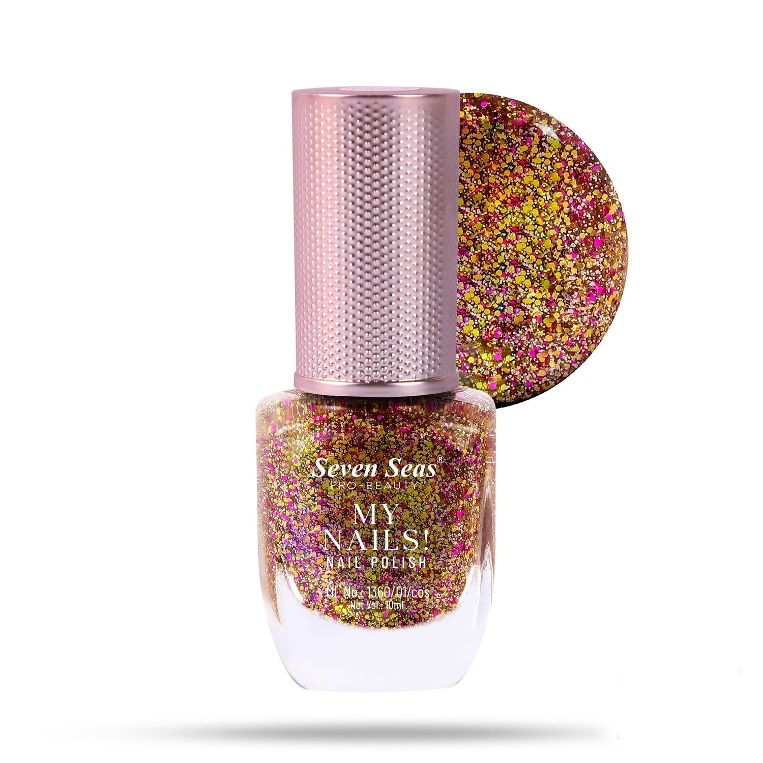 Seven Seas My Nails Nail Polish, High Colour Pay Off, Long Lasting, Quick Drying, Chip Resistant, Non-Staining, 10ml - Seven Seas Cosmetics