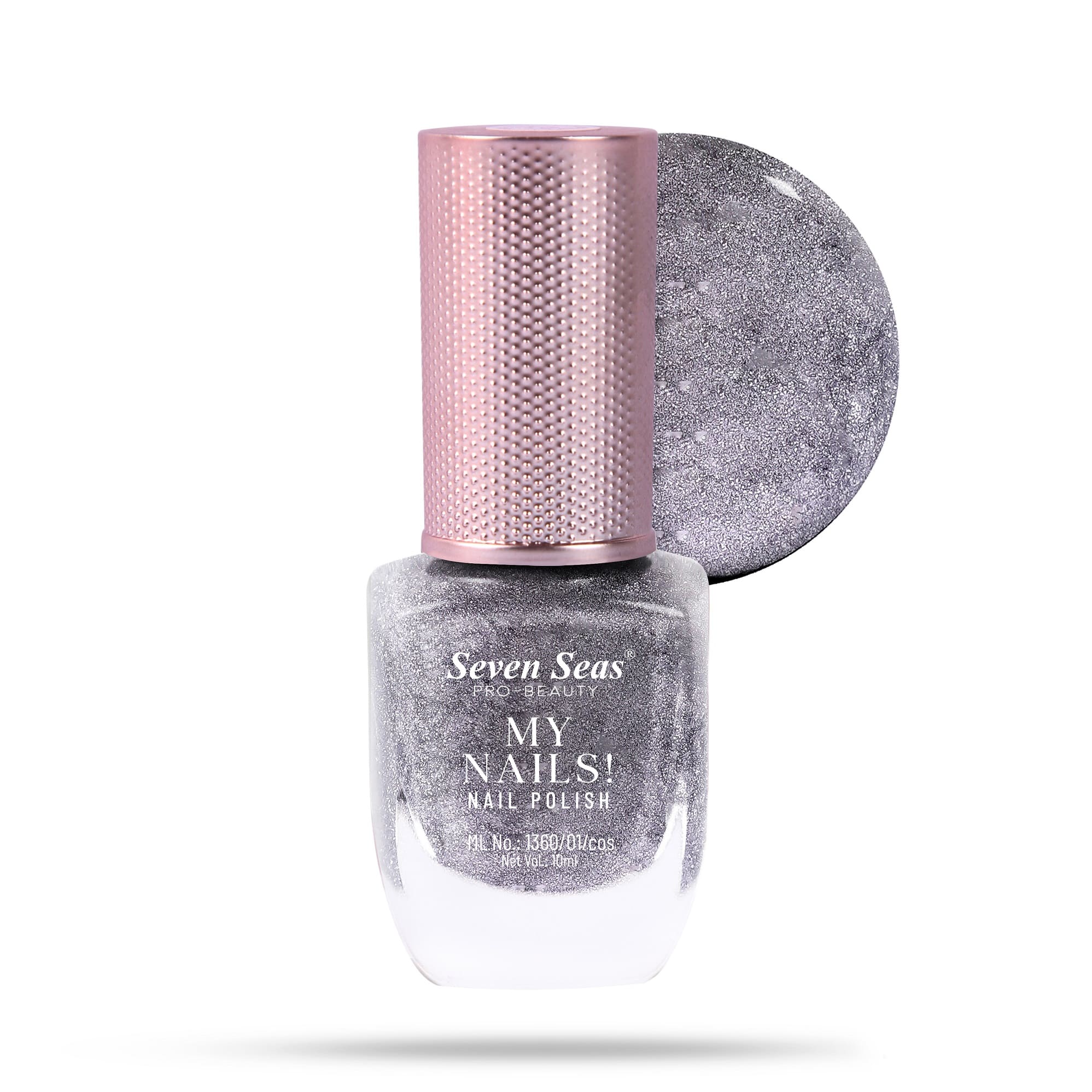 Seven Seas My Nails Nail Polish, High Colour Pay Off, Long Lasting, Quick Drying, Chip Resistant, Non-Staining, 10ml - Seven Seas Cosmetics