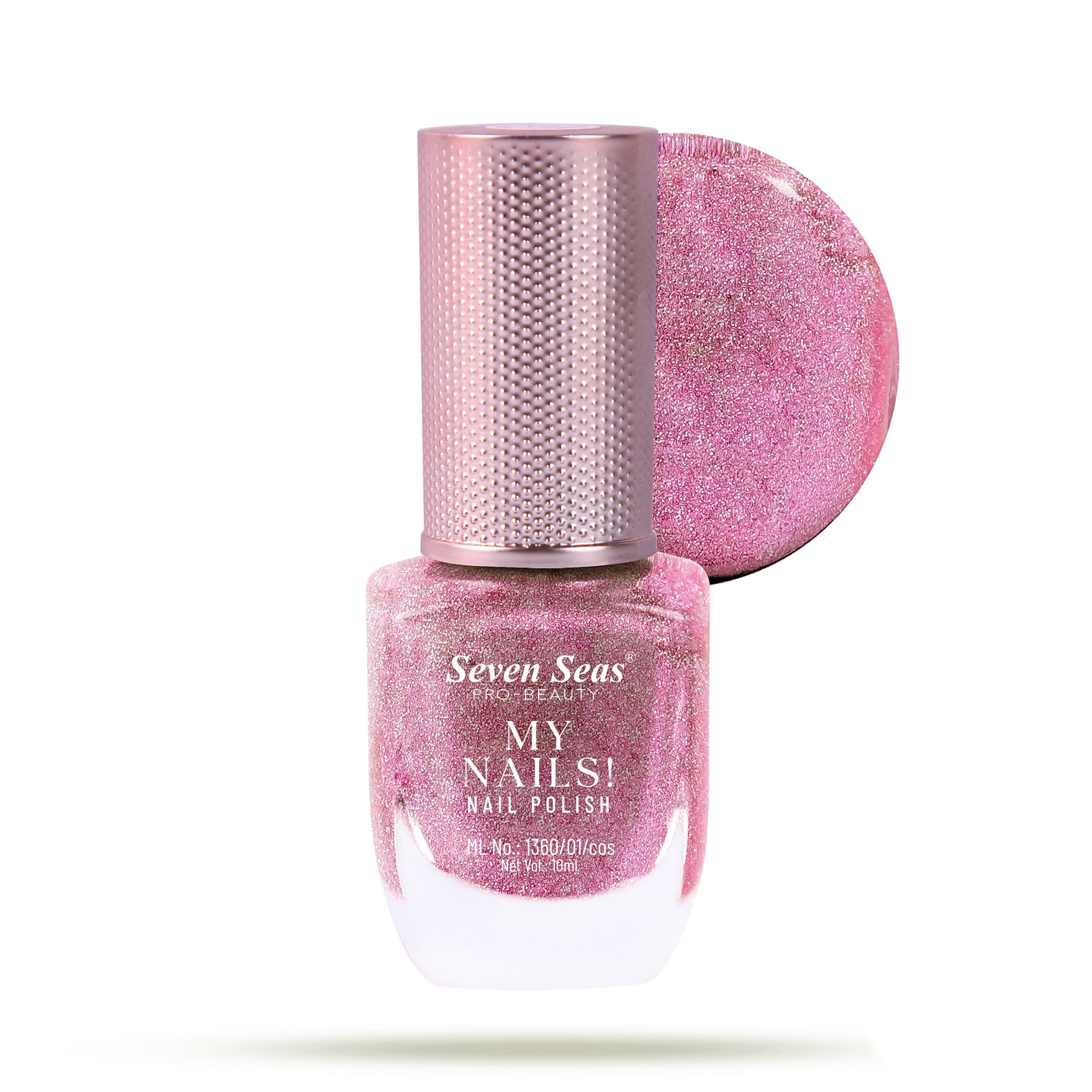 Seven Seas My Nails Nail Polish, High Colour Pay Off, Long Lasting, Quick Drying, Chip Resistant, Non-Staining, 10ml - Seven Seas Cosmetics