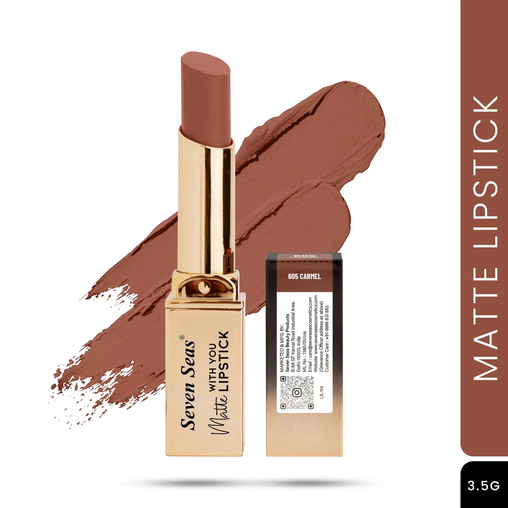 Seven Seas Matte With You Lipstick - Seven Seas Cosmetics