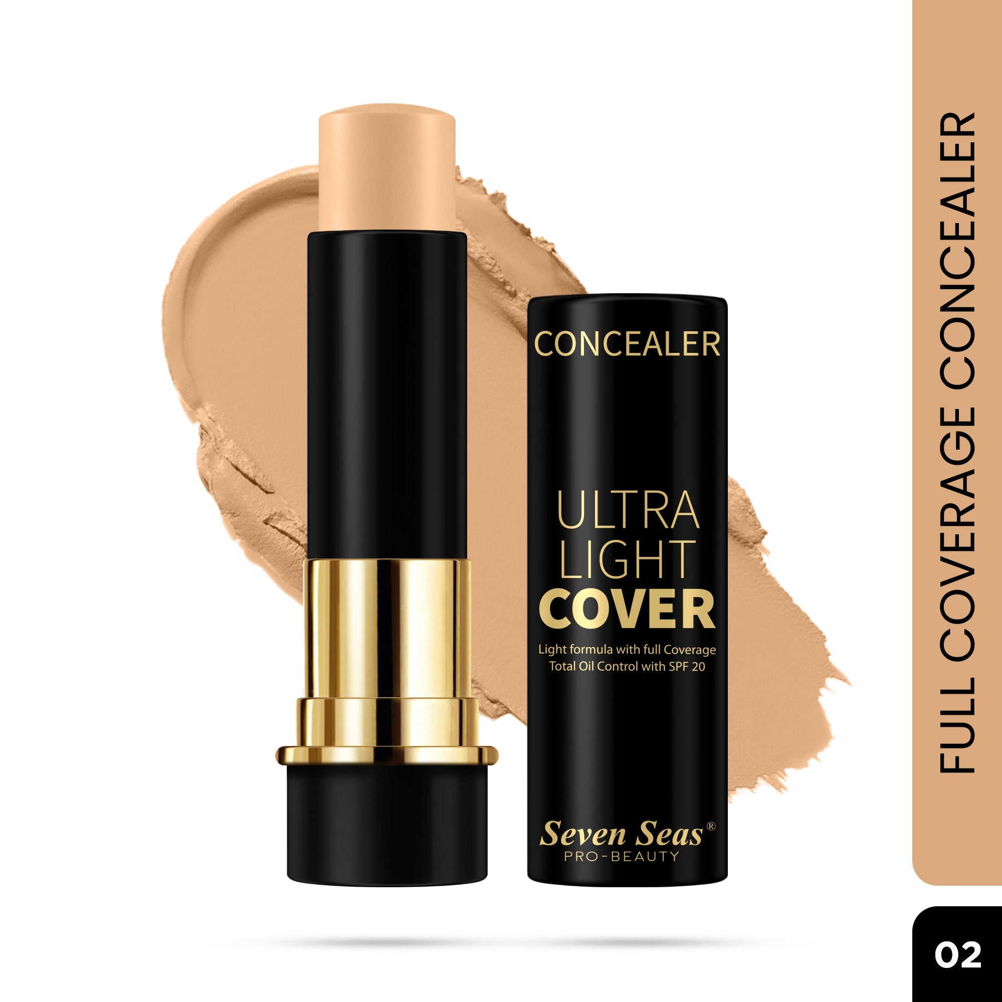 Seven Seas HD Pro Ultra Light Cover Concealer Stick - Seven Seas Cosmetics