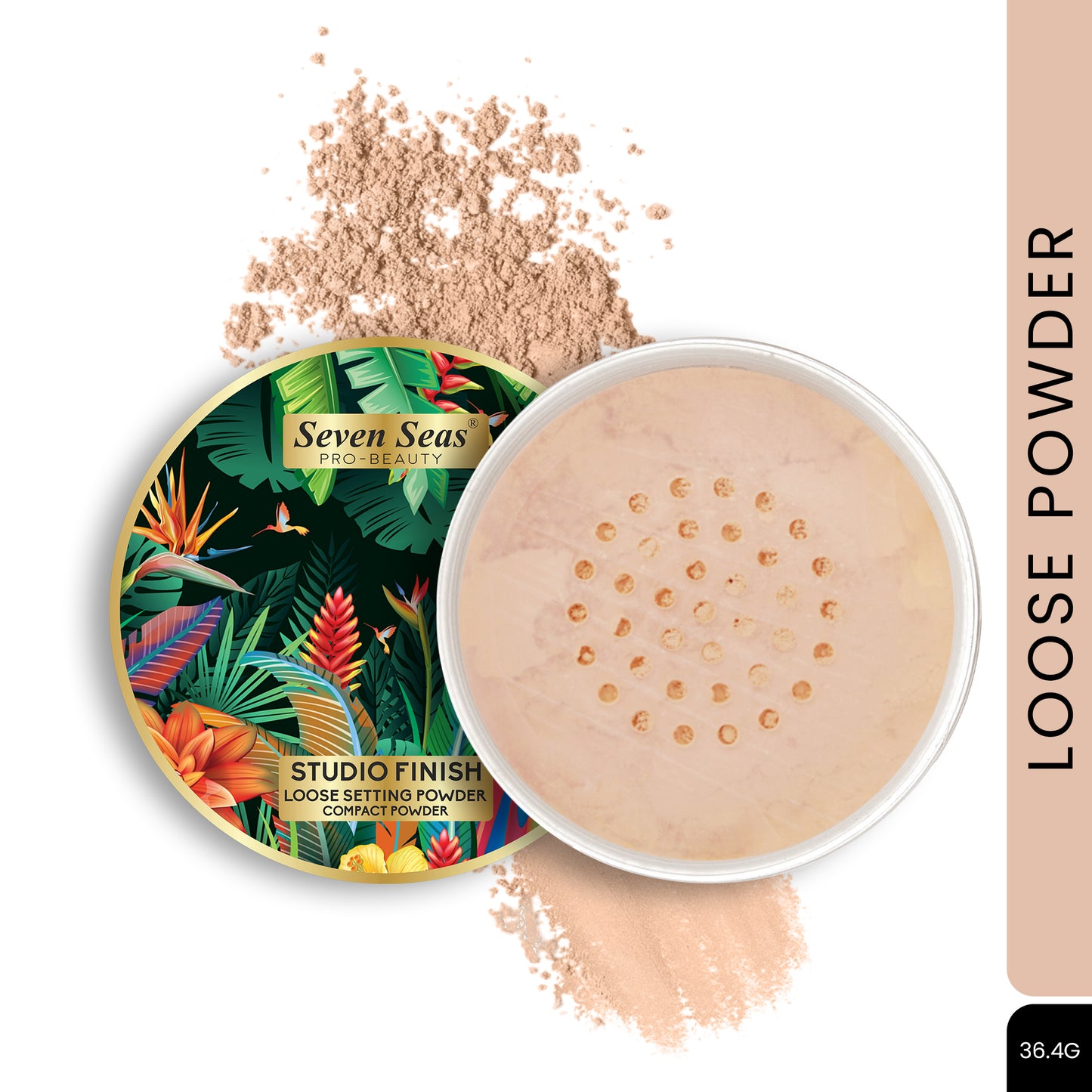 Seven Seas Studio Finish Loose Setting Powder/Compact Powder