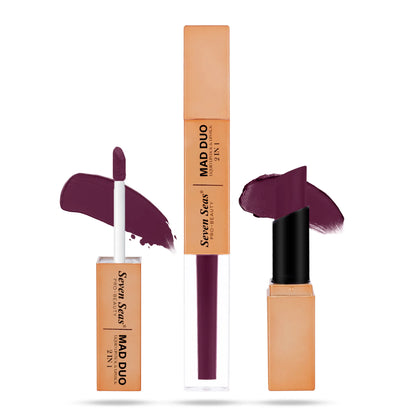Mad Duo Lipstick | Liquid Matte and Creamy Bullet