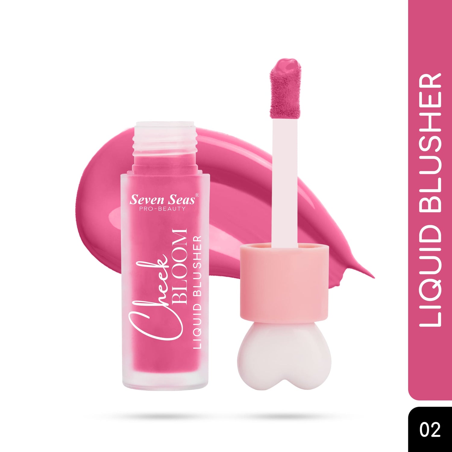 Seven Seas Cheek Bloom Liquid Blusher &amp; Lip Gloss | Highly Pigmented | Long-lasting | Waterproof | Buildable &amp; Blendable | All Skin Types | - Seven Seas Cosmetics