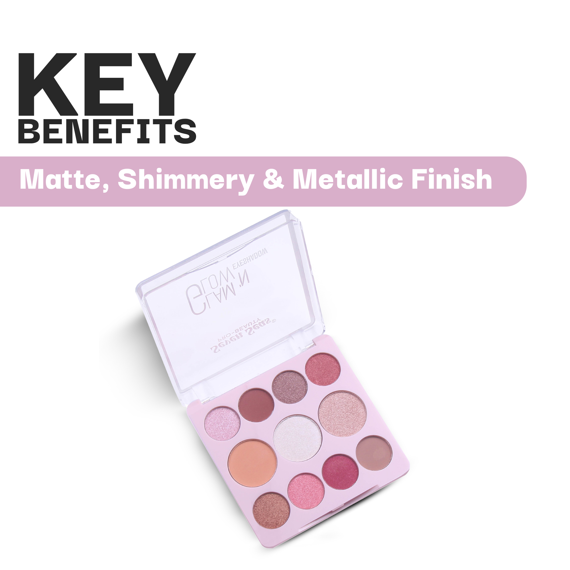 Glam N Glow Eyeshadow Palette - Seven Seas Cosmetics