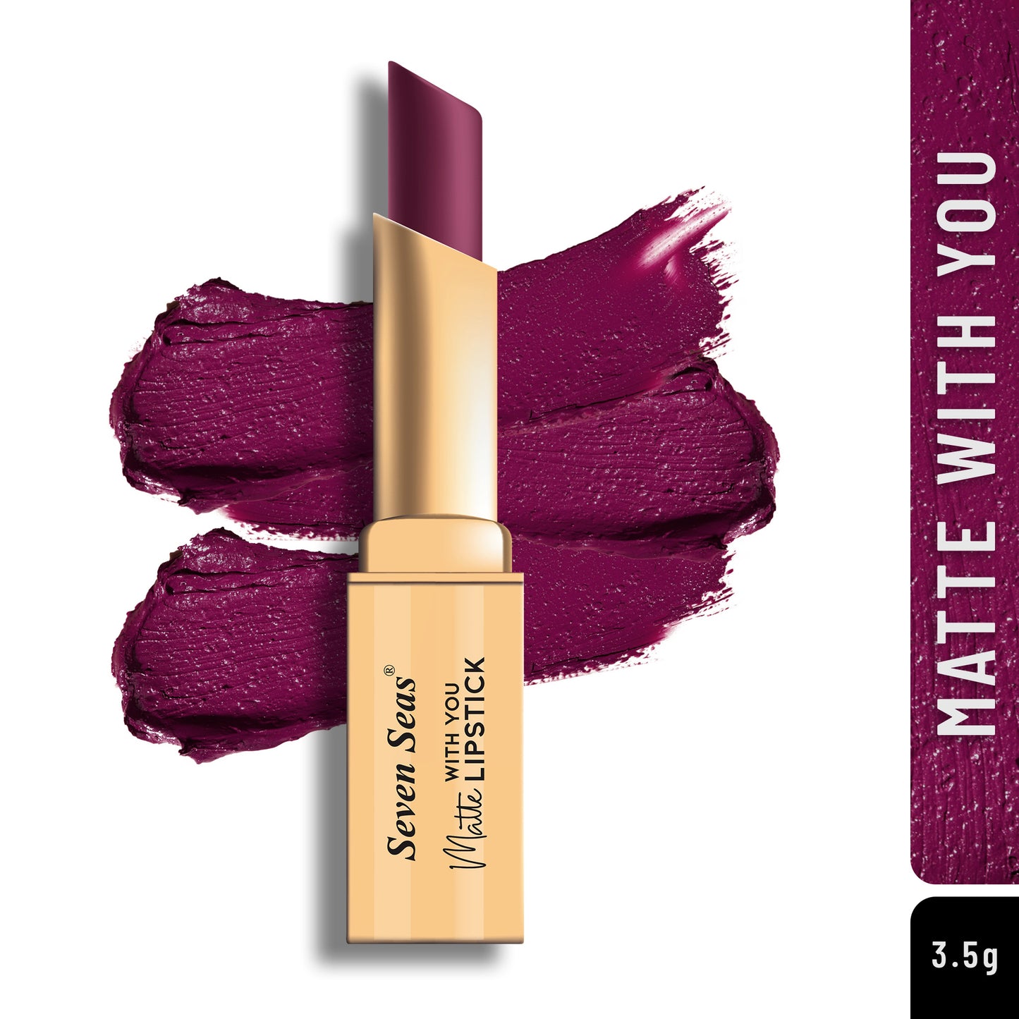 Seven Seas Matte With You Lipstick | Non Transfer Matte Lipstick for Women