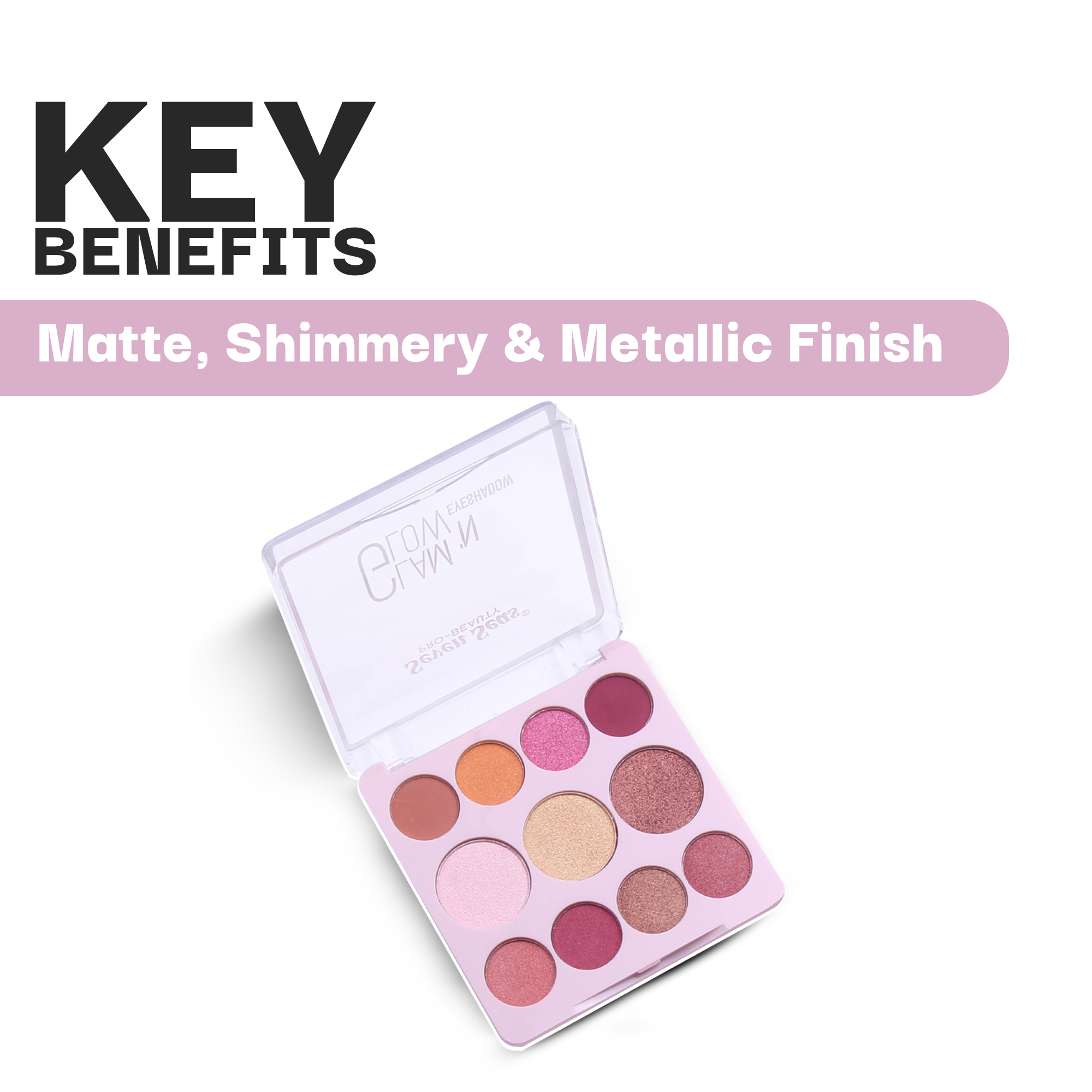 Glam N Glow Eyeshadow Palette - Seven Seas Cosmetics