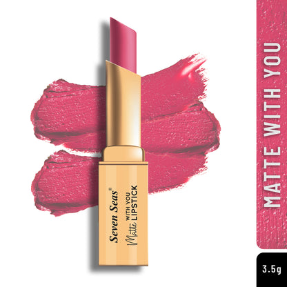 Seven Seas Matte With You Lipstick | Non Transfer Matte Lipstick for Women